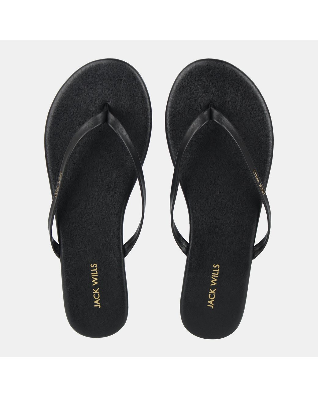 Jack Wills Black Flip Flops