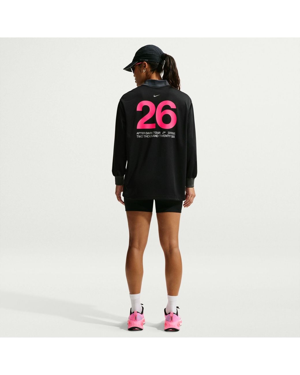 Nike Black Adt Ls Run Tee Ld64