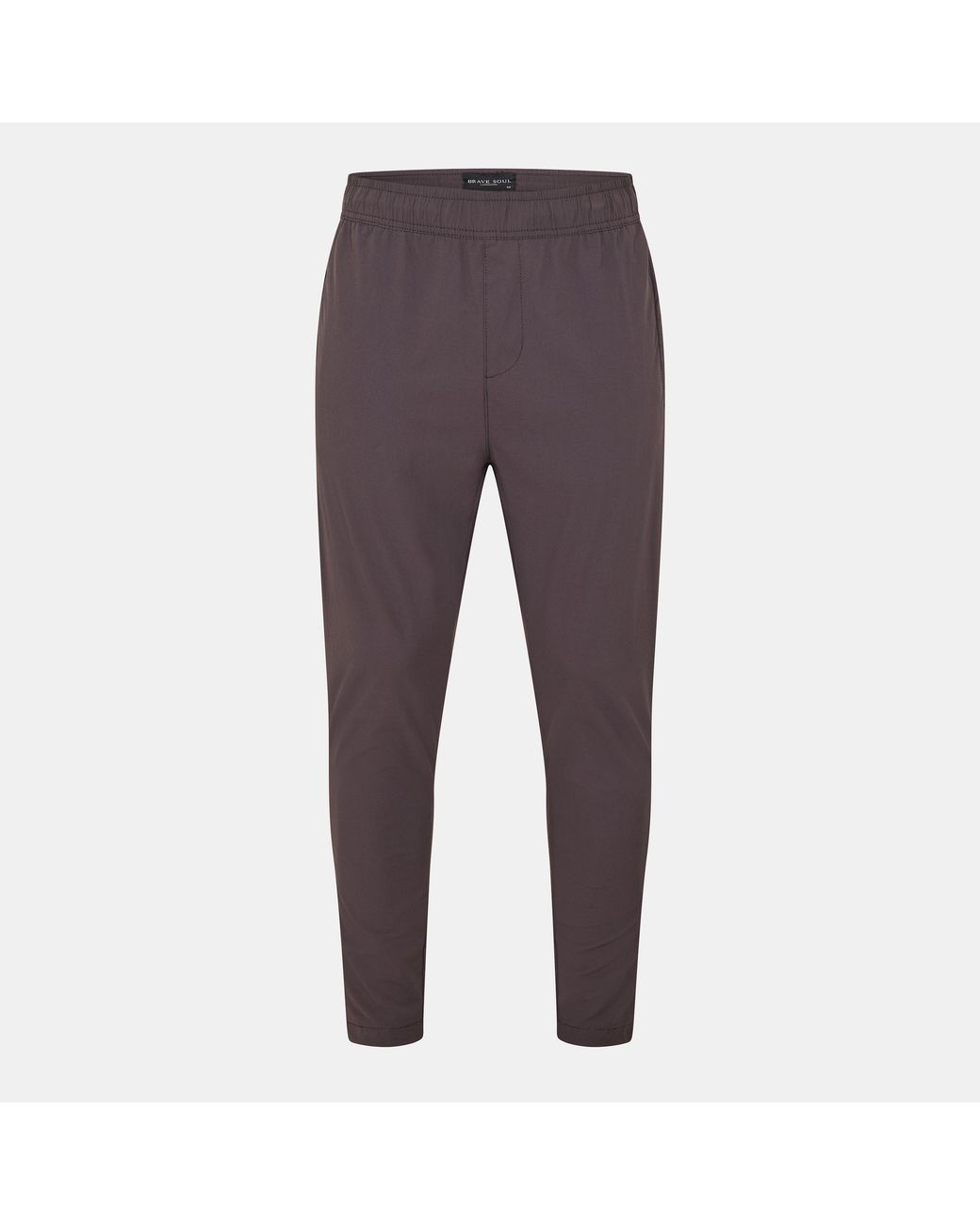 Brave Soul Gray Ripstop Trousers for men