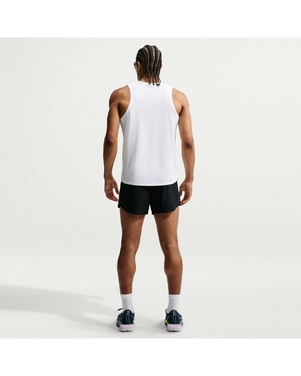 Nike Black Stride 5In Running Shorts for men