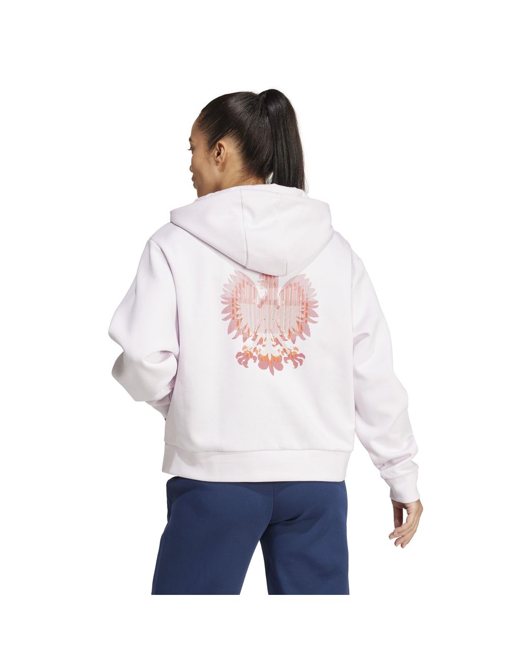 Adidas White Full Zip Performance Tracksuit Top