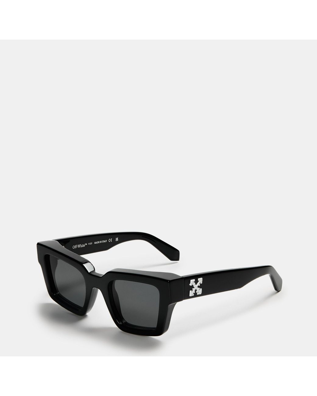Off-White c/o Virgil Abloh Black Richardson Rectangle Sunglasses for men