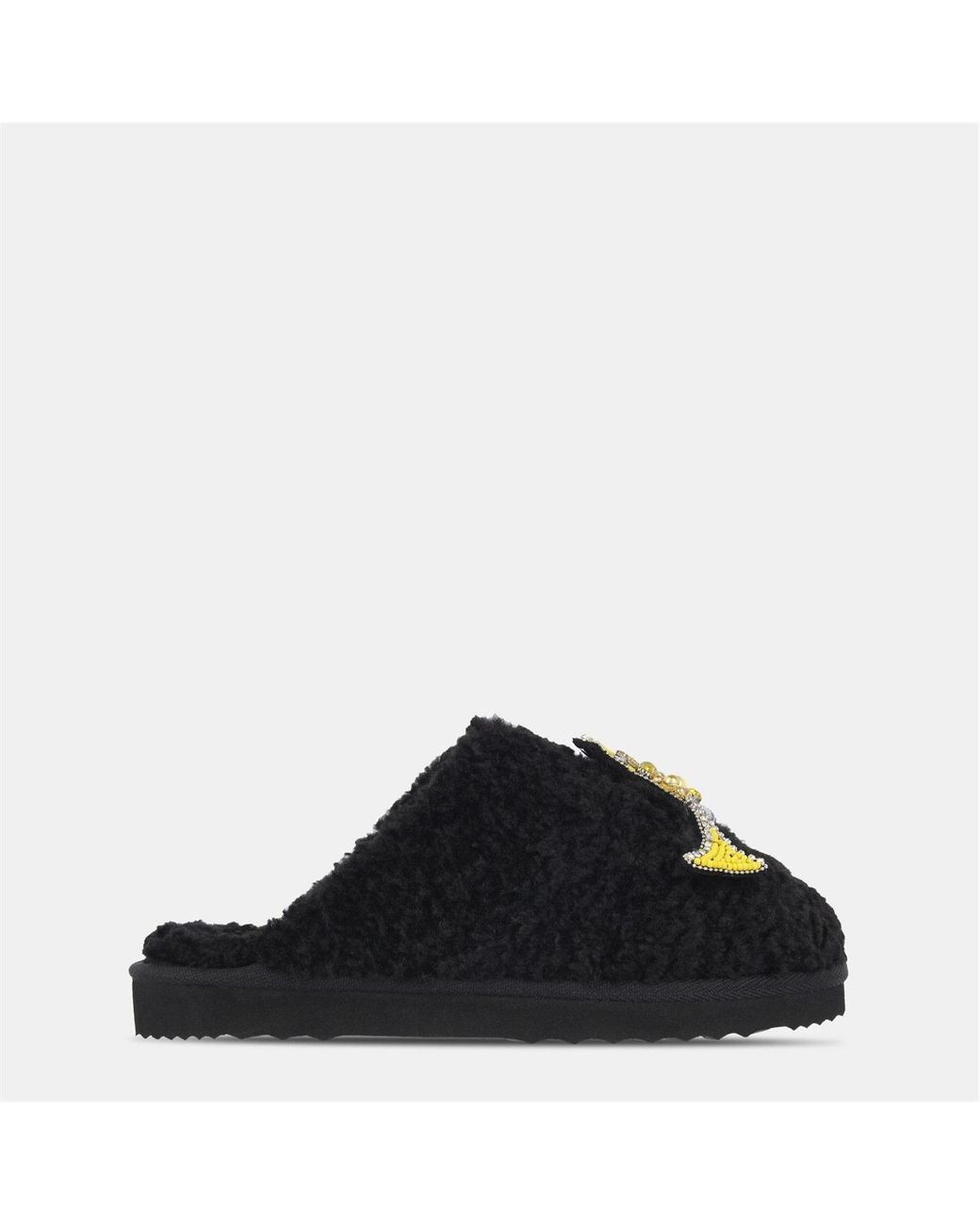 Biba Black Embellished Slider Slipper