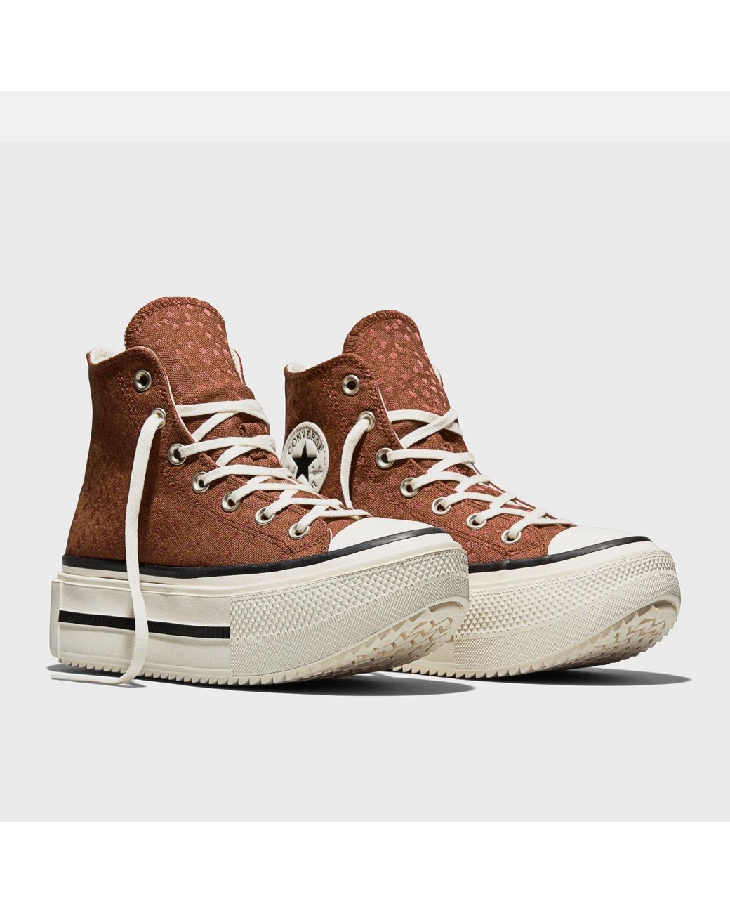 Converse Brown Chuck Taylor All Star Lif Canvas High-Top Trainers