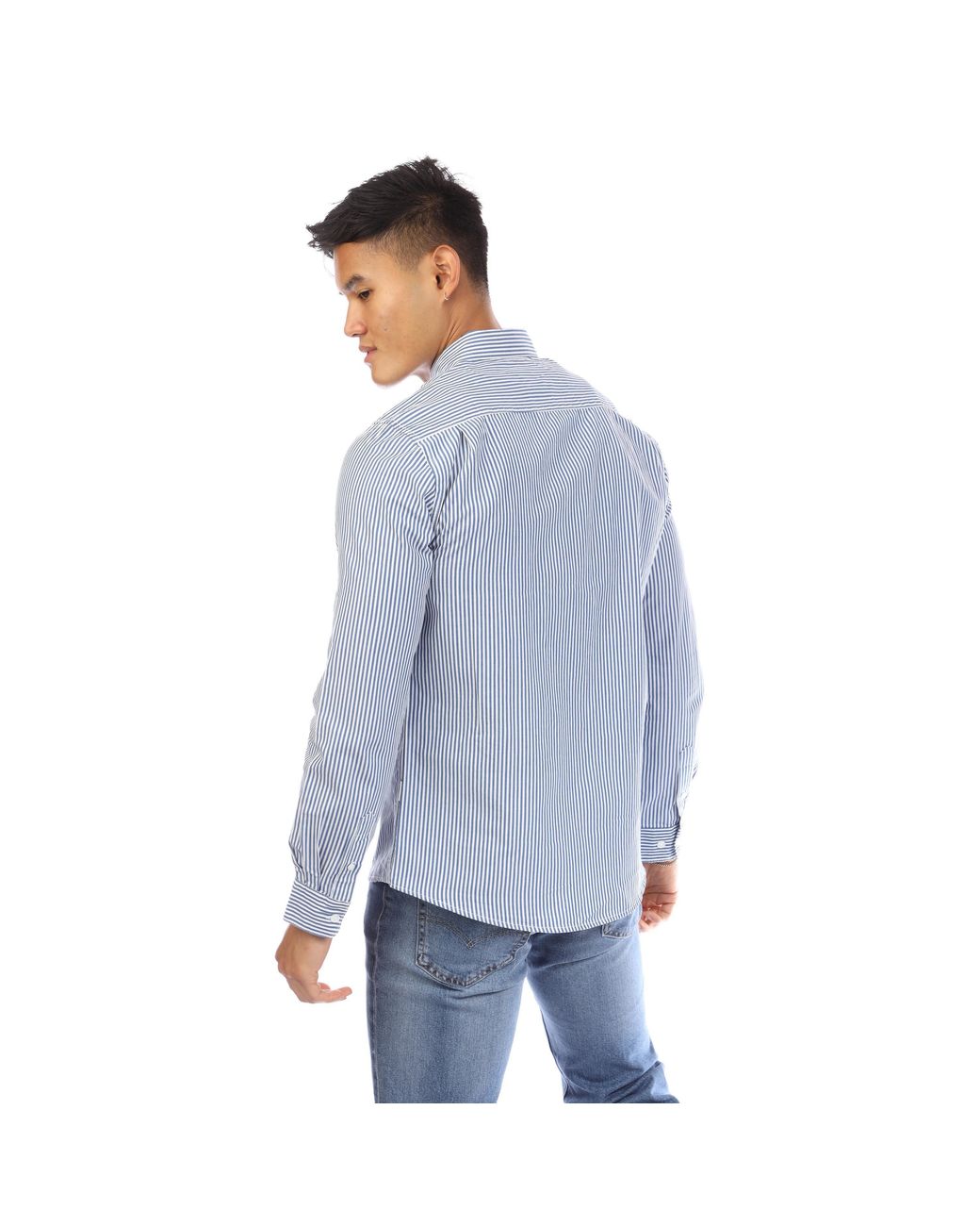 Peter Werth Blue Long Sleeve Plain Shirt for men