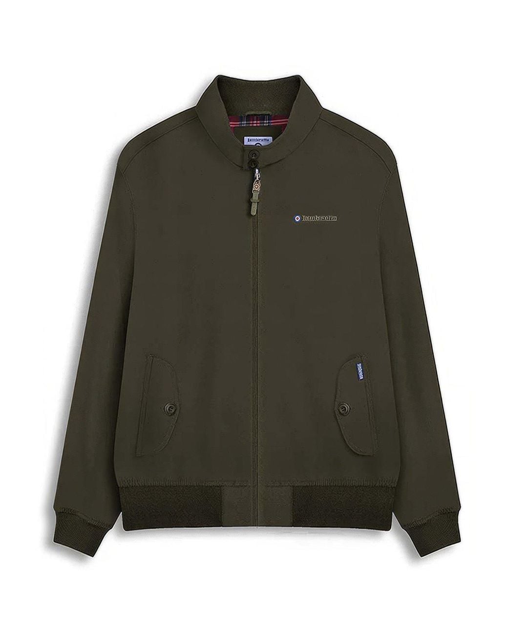 Lambretta Green Shower Resistant Harrington Bomber Jacket for men