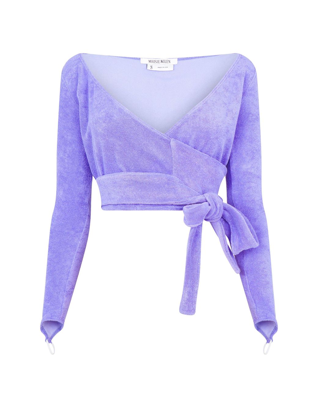 Maisie Wilen Blue Dramady Wrap Around Top