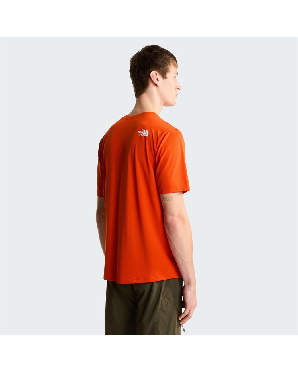 The North Face Orange Tnf 24/7 Ss Logo Tee for men