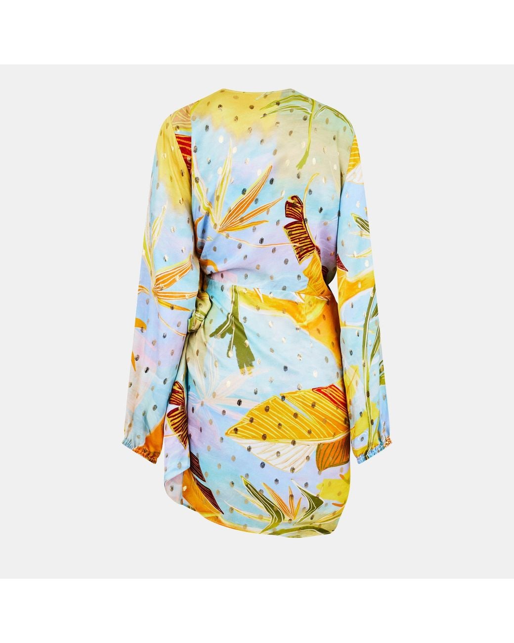Never Fully Dressed Yellow Sky Vienna Wrap Dress