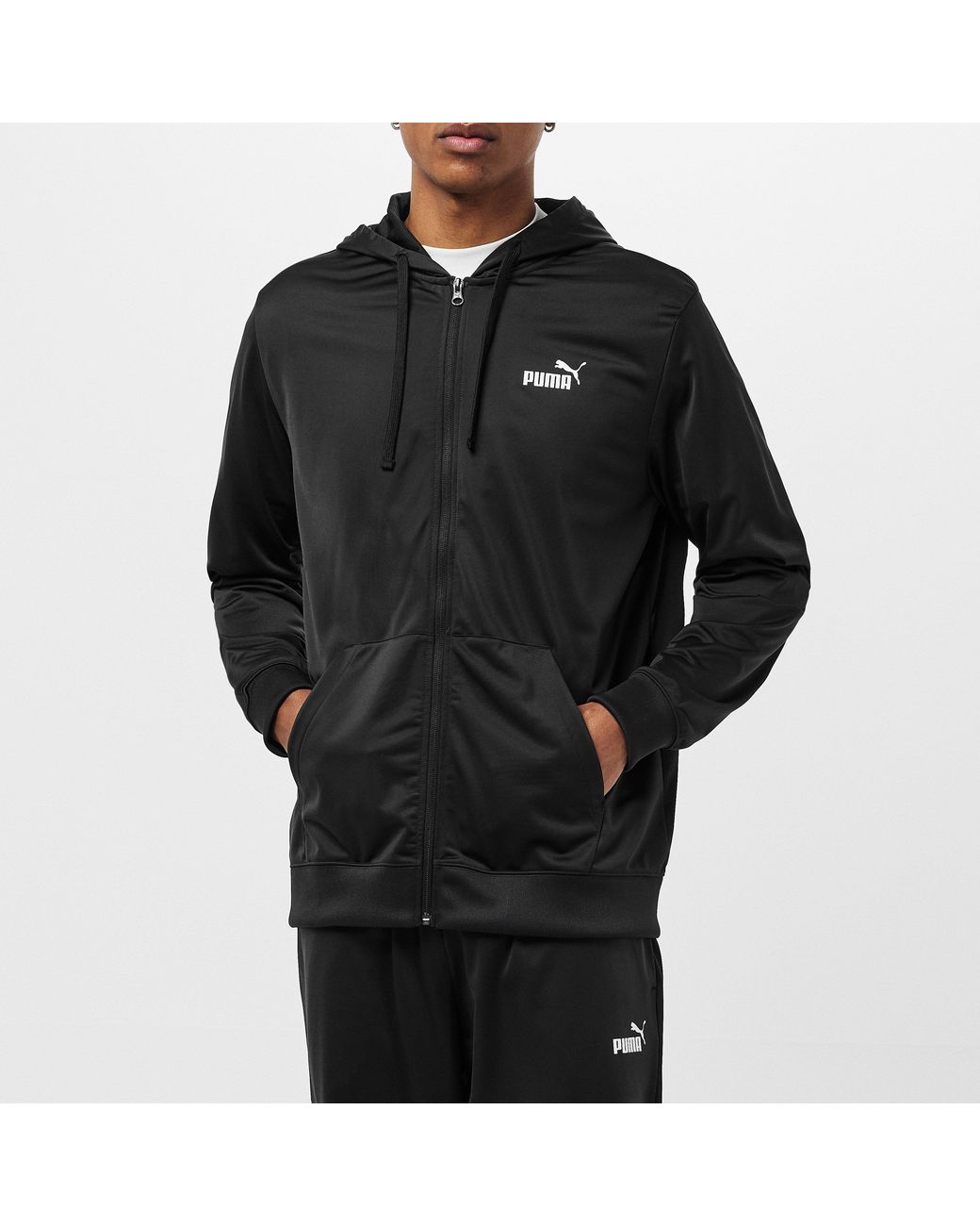 PUMA Black Poly Tracksuit for men