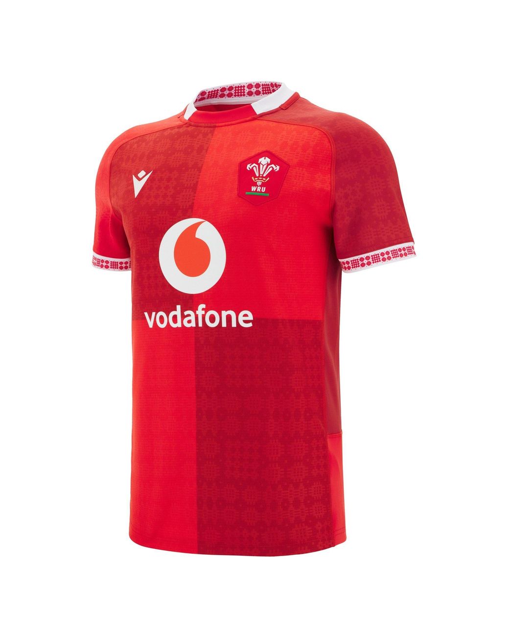 MACRON Red Wales Rugby Authetic Home Shirt 2025 Adults for men