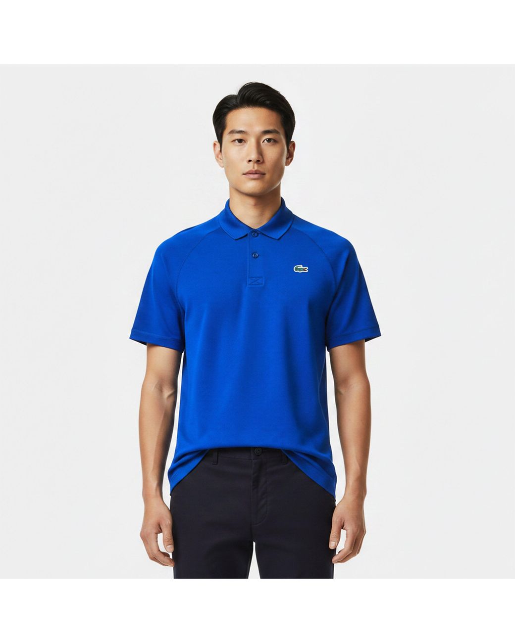Lacoste Blue Short Sleeve Performance Polo Shirt for men
