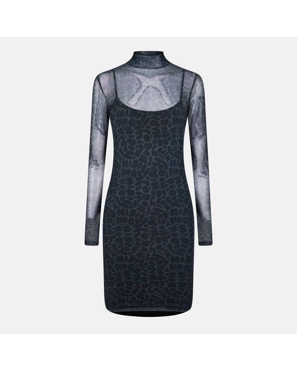 HUGO Blue Noella Mini Dress