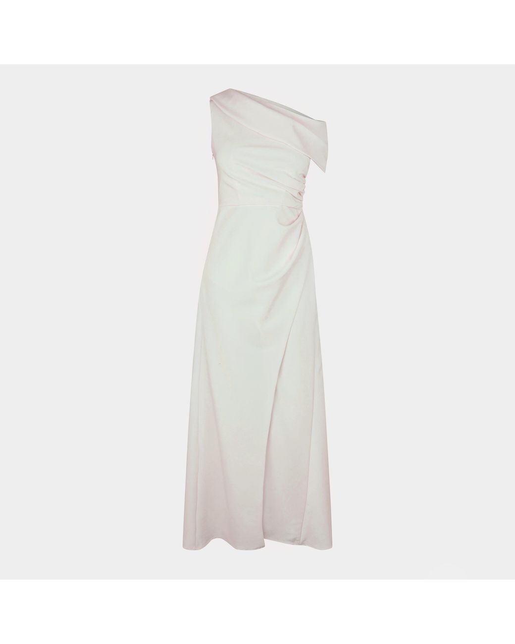 Jarlo White Annalee Floor-Length Ball Gown