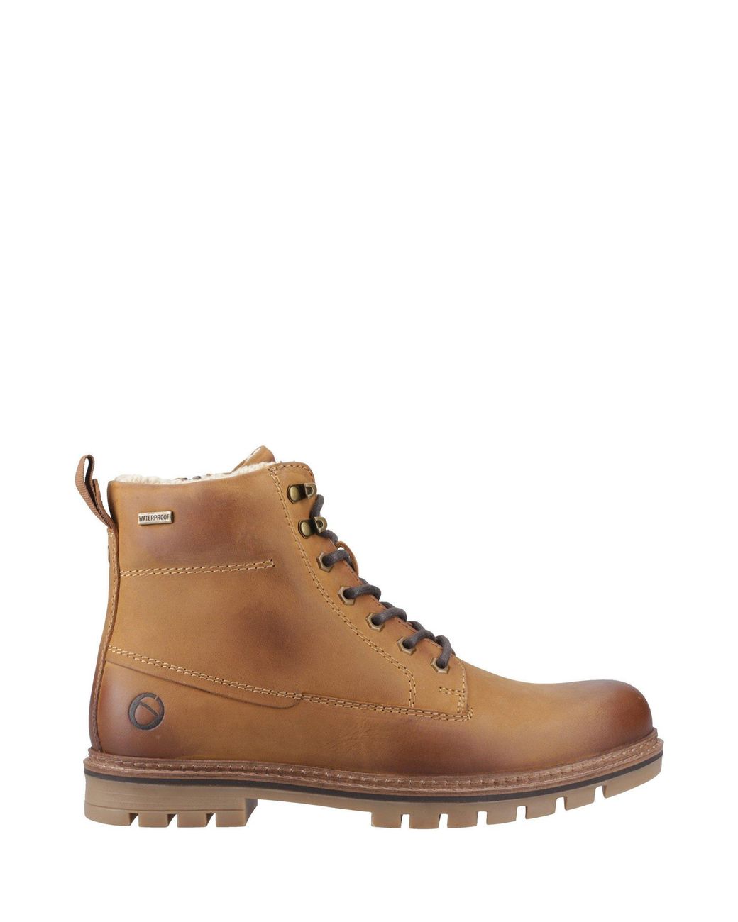 Cotswold Brown Clanfield Waterproof Leather Ankle Boots for men