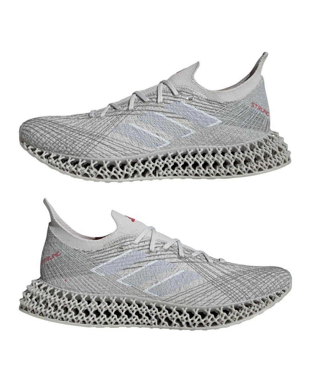 Adidas Gray 4Dfwd X Strung Road Running Shoes for men
