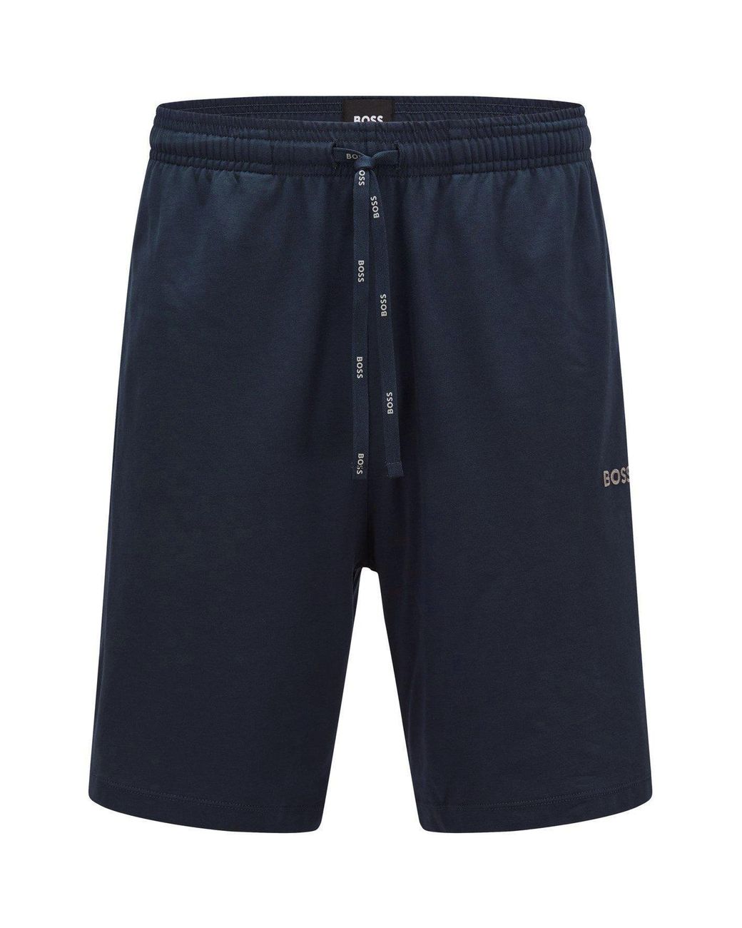 Boss Blue Bodywear Drawstring Shorts With Logo Detail (Mix & Match) for men