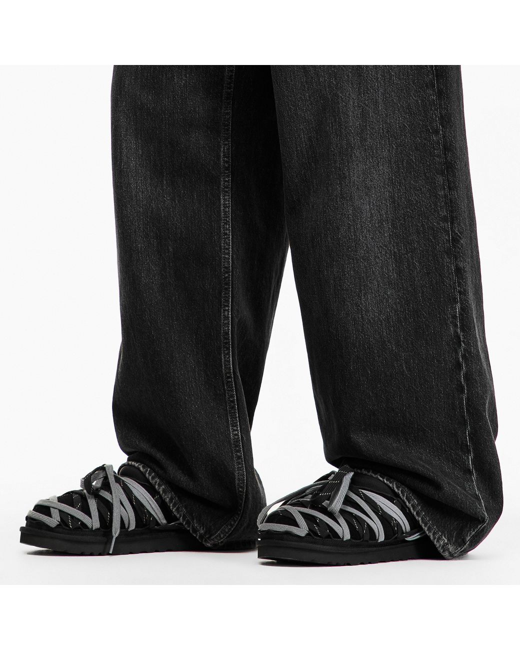 Ugg Black Tasman Lace Mule Slippers for men
