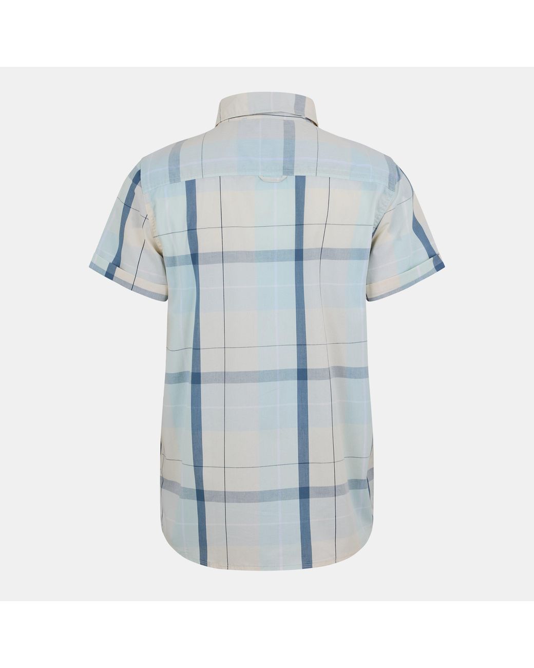 Bench Blue Short-Sleeve Patterned Shirt for men