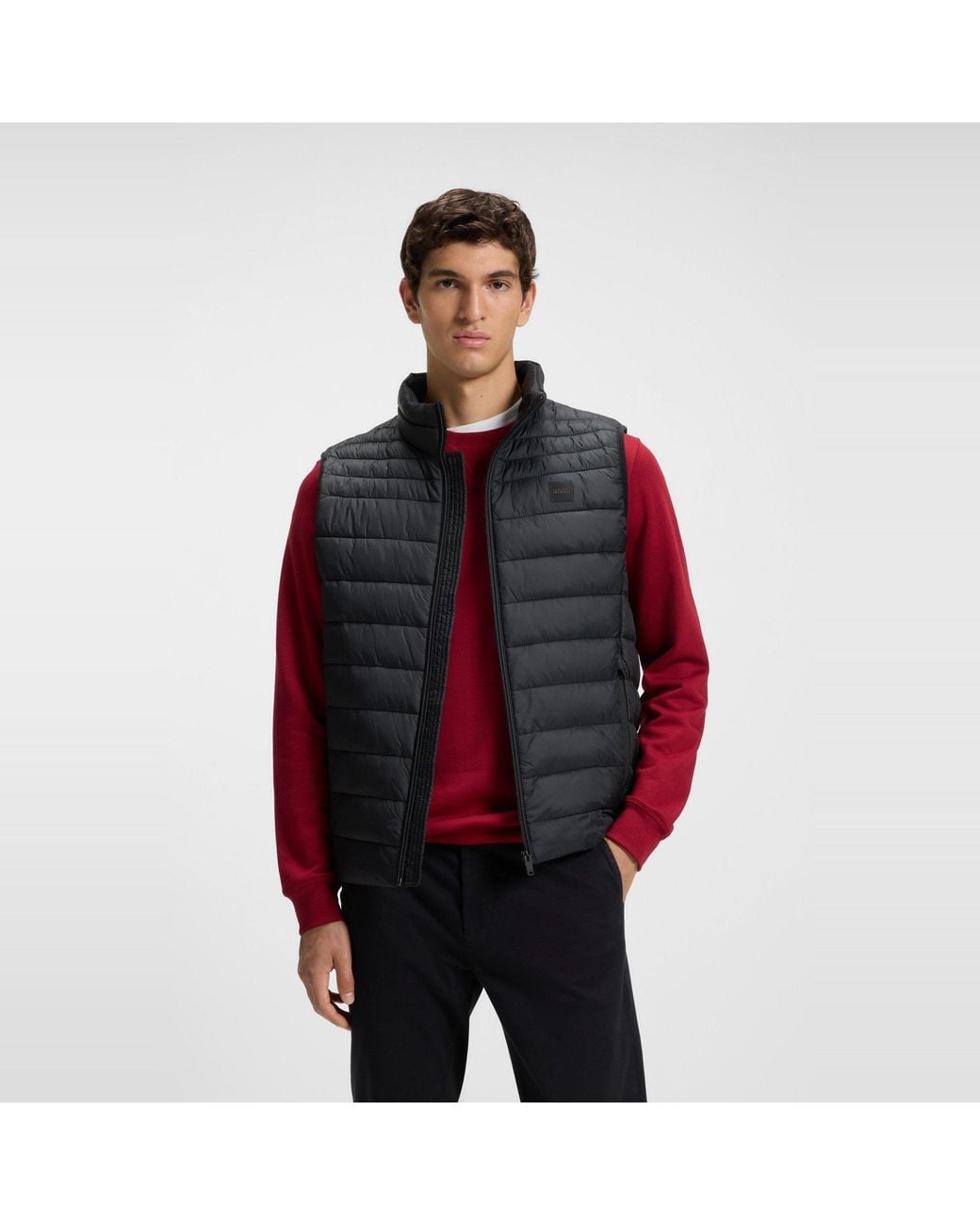 Boss Black Odeno Slim-Fit Gilet for men