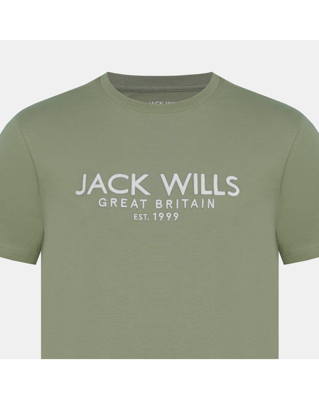 Jack Wills Green Carnaby Logo T-Shirt for men