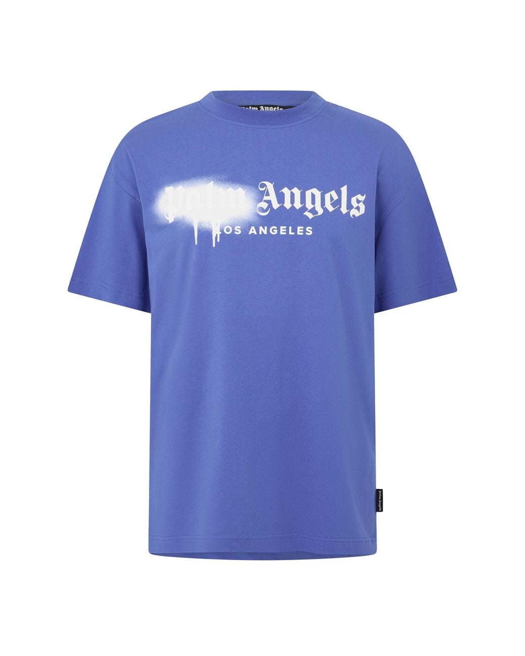 Palm Angels Blue Spray T-Shirt for men
