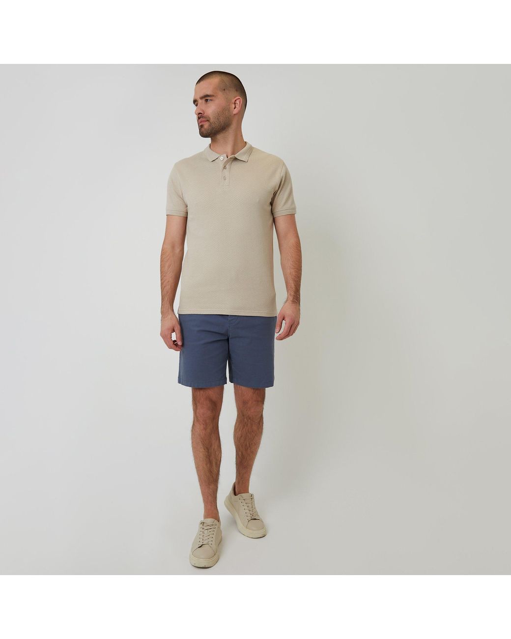 Threadbare Multicolor Textured Cotton Short Sleeve Polo Shirt for men