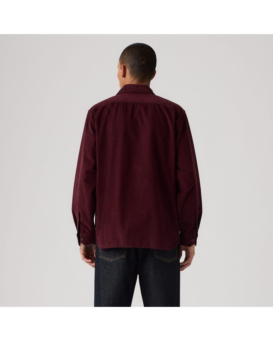 Levi's Red Jackson Long-Sleeve Corduroy Shirt for men