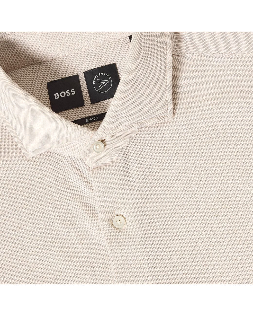 Boss Natural P Hank Spread Long Sleeve Oxford Shirt for men