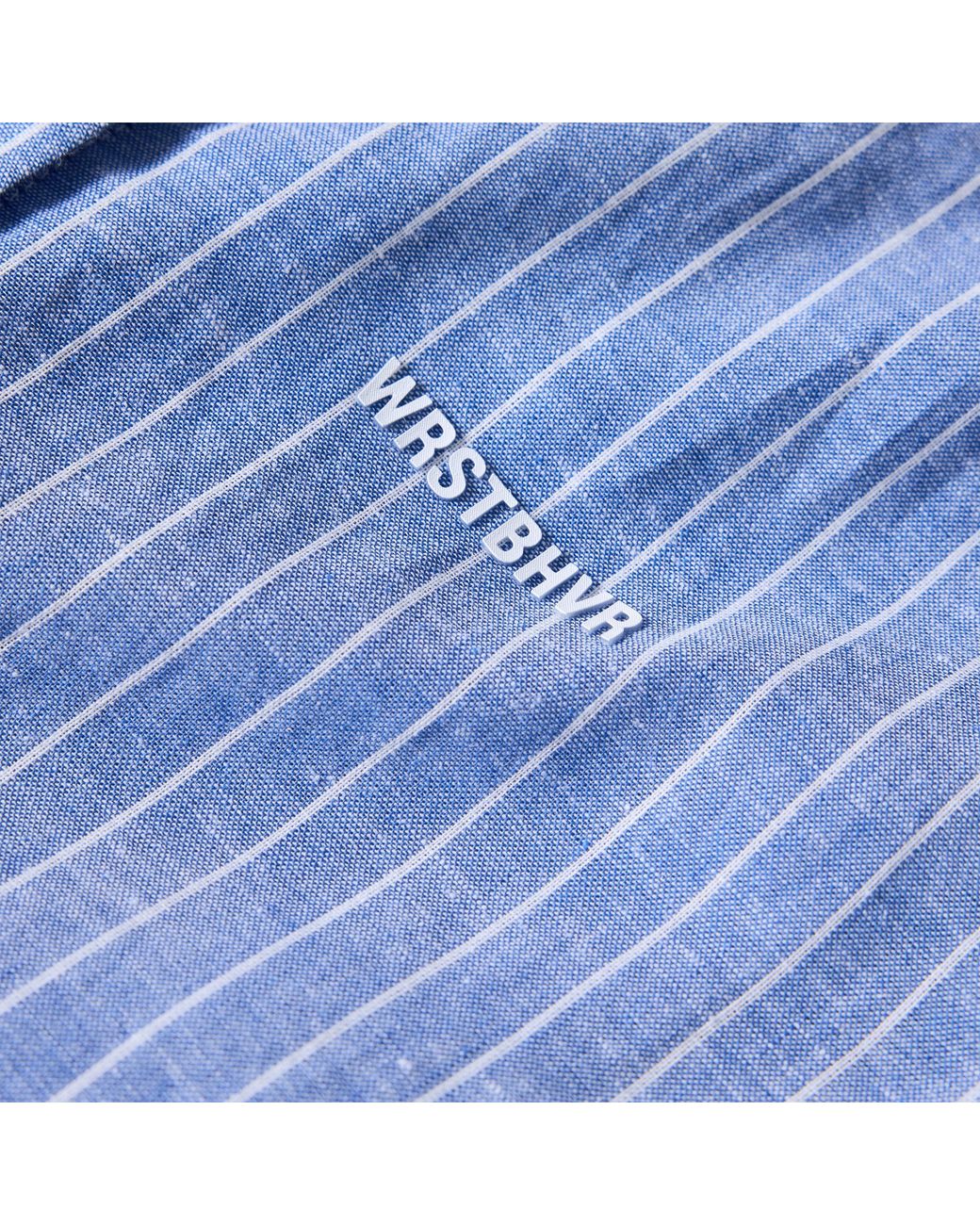 WRSTBHVR Blue Shirt Dress