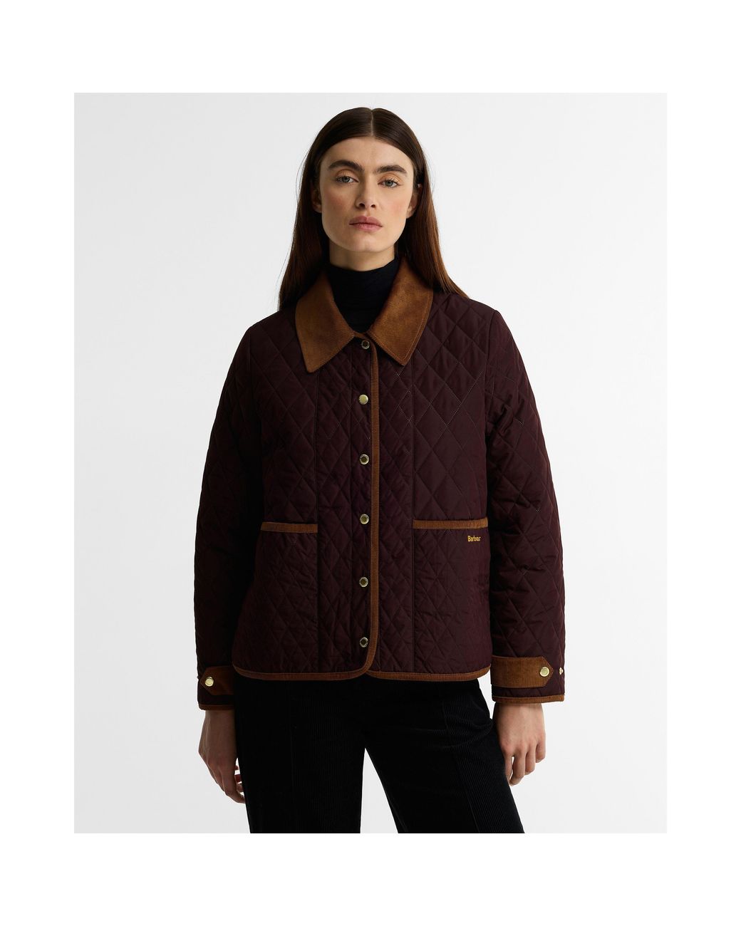 Barbour Purple Ainsdale Re-Engineered Quilted Jacket