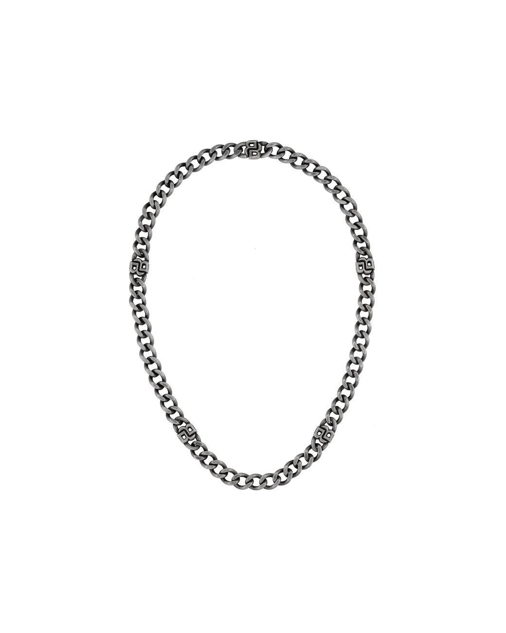 Boss Metallic Double B Absolute 10Mm Antique Finish Magnetic Chain Bracelet for men