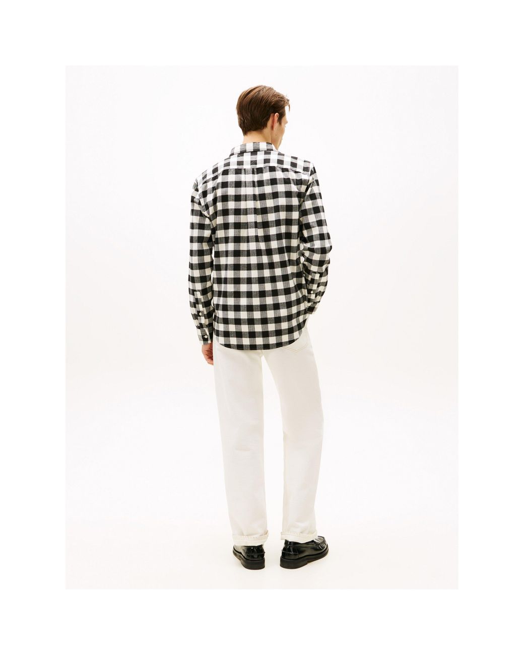 Tommy Hilfiger Black Buffalo Check Long Sleeve Shirt for men