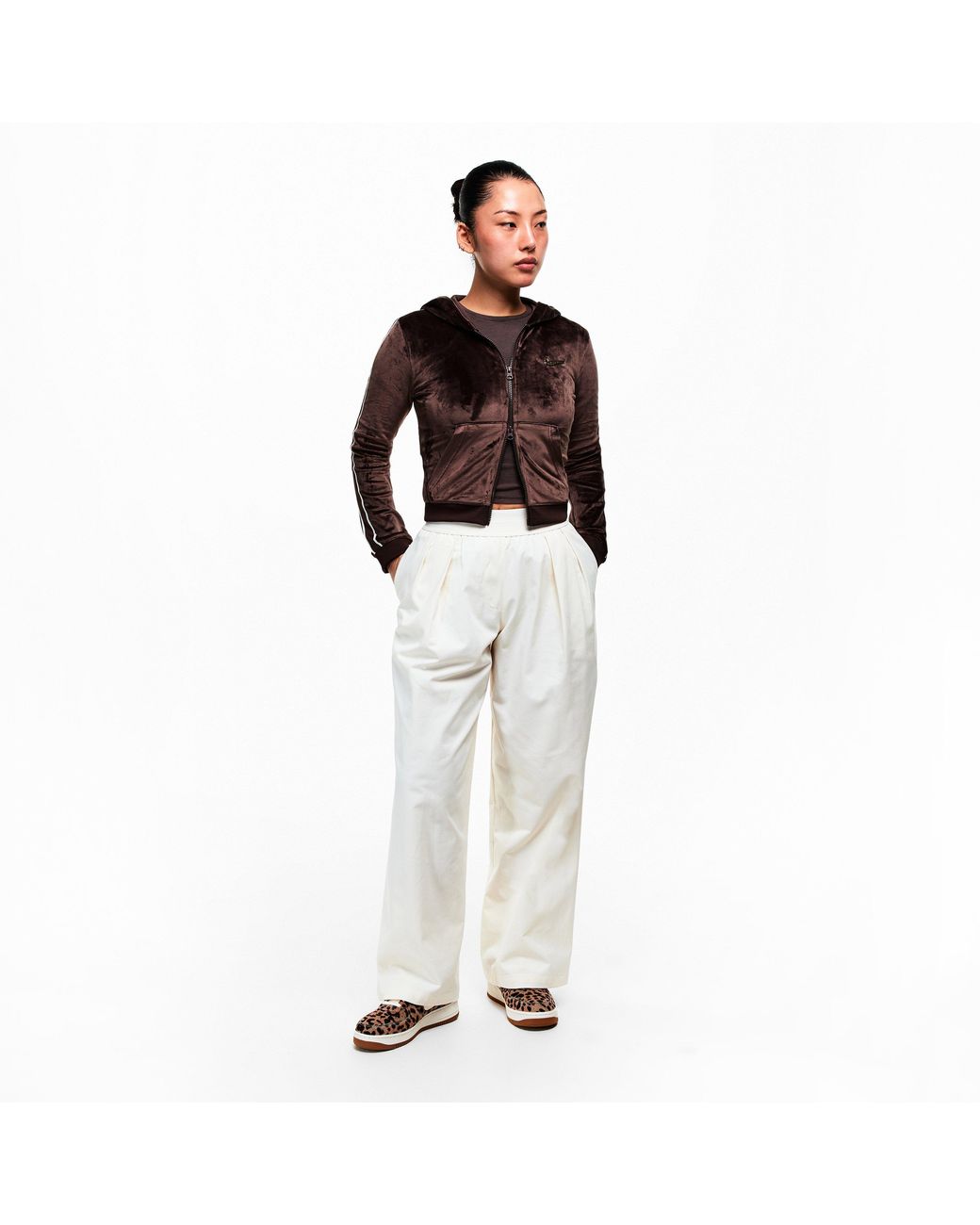 Nike Brown Velour Track Top