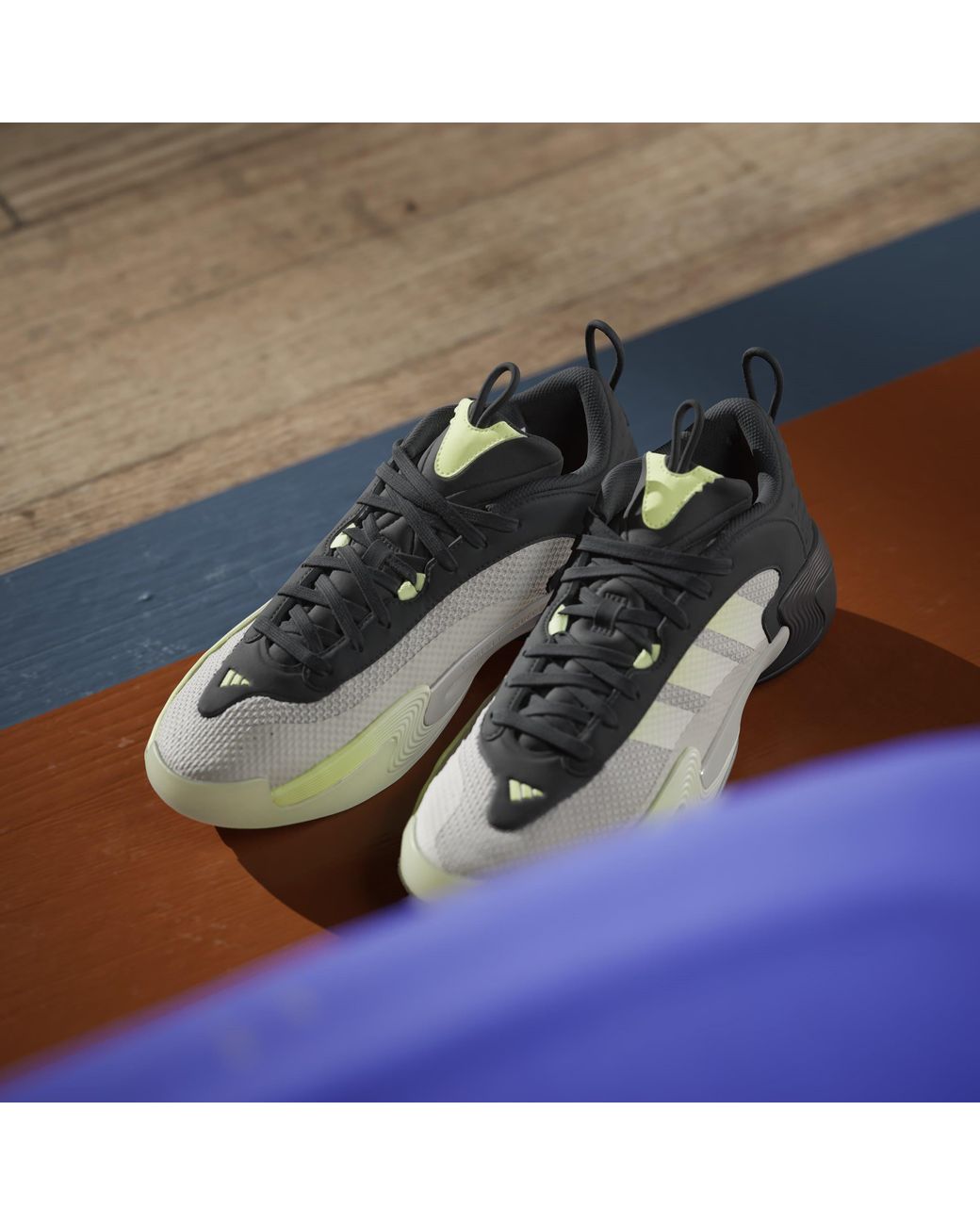 Adidas Green Exhibit Select Basketball Trainers