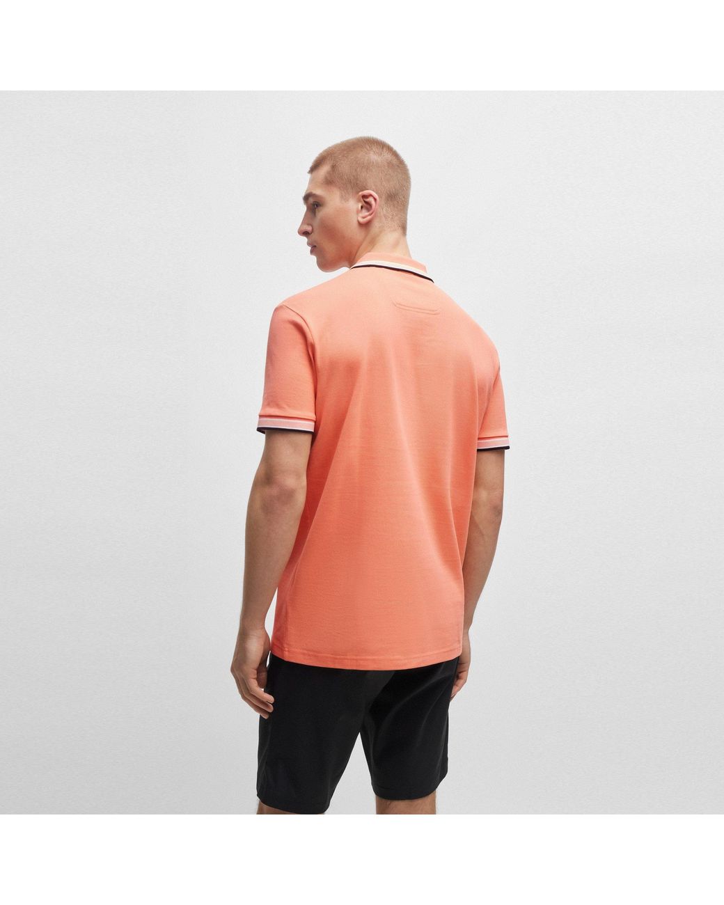 Boss Orange Paddy Polo Shirt With Contrast Tipping for men