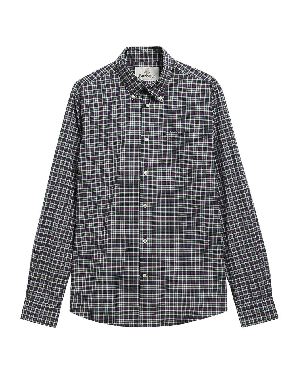 Barbour Gray Lomond Tailored Fit Shirt for men