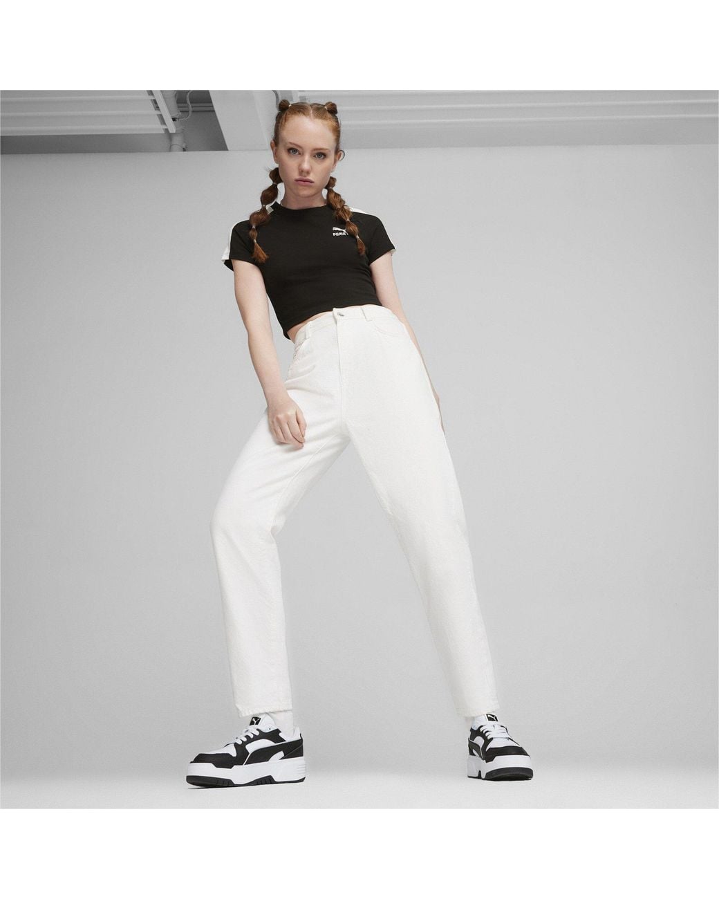 PUMA Black Iconic T7 Baby Tee