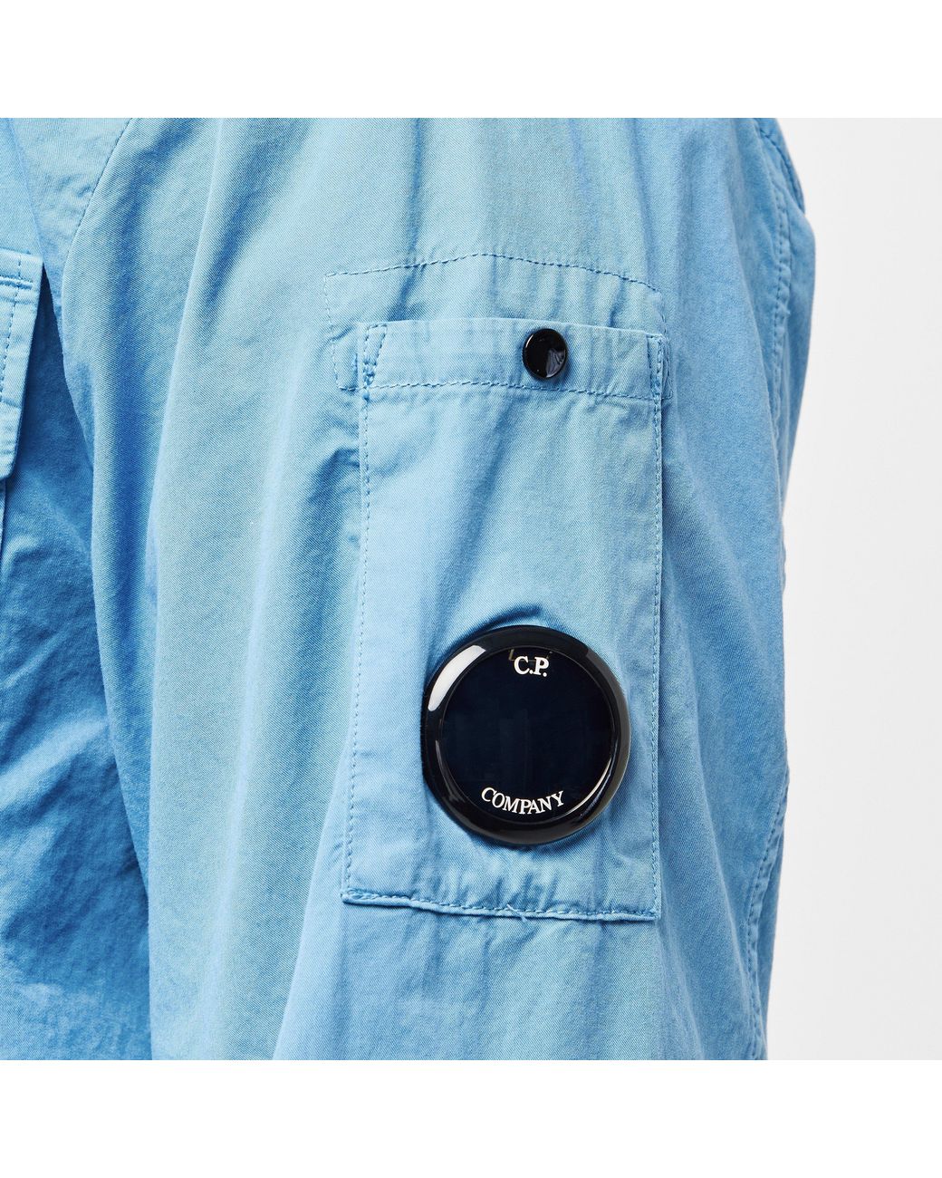 C P Company Blue Gabard Overshirt for men