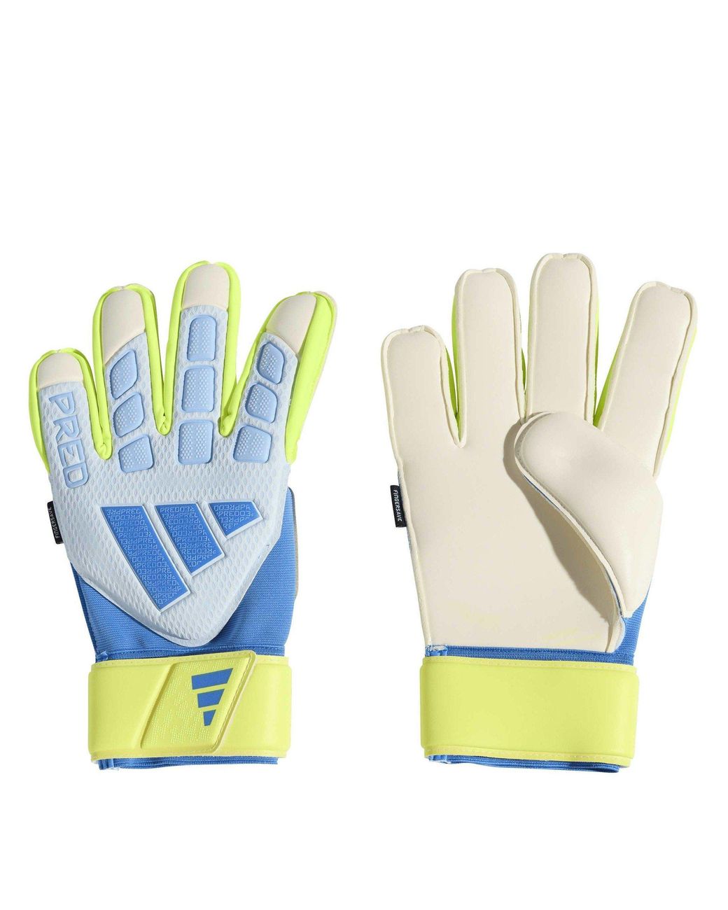 Adidas White Predator Match Fingersave Goalkeeper Gloves Adults