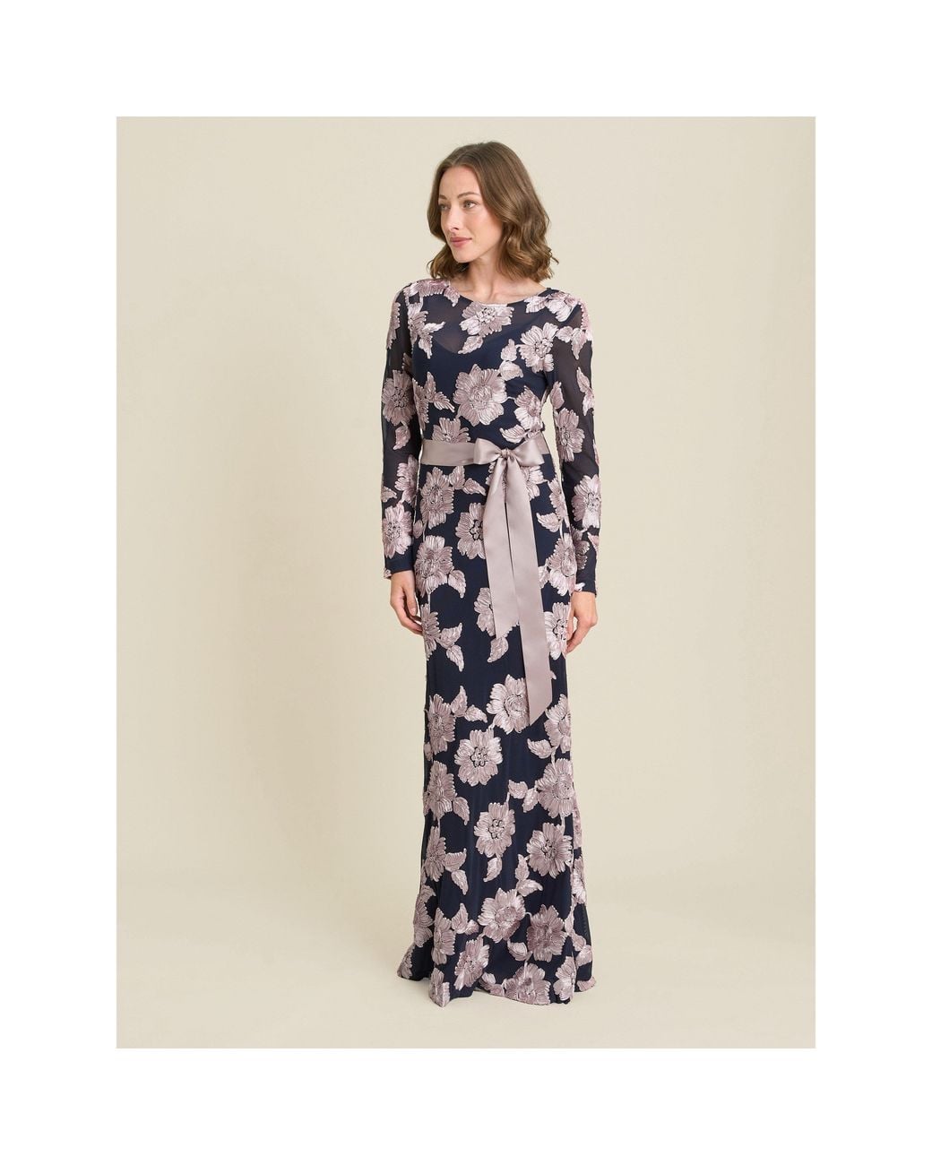 Gina Bacconi Multicolor Vanessa Floral Maxi Dress
