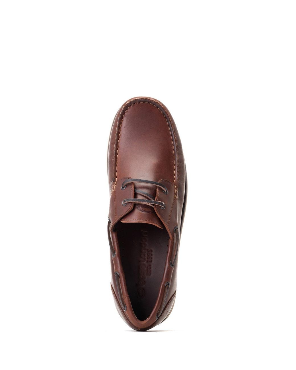 Base London Brown Stern Leather Low-Top Trainers for men