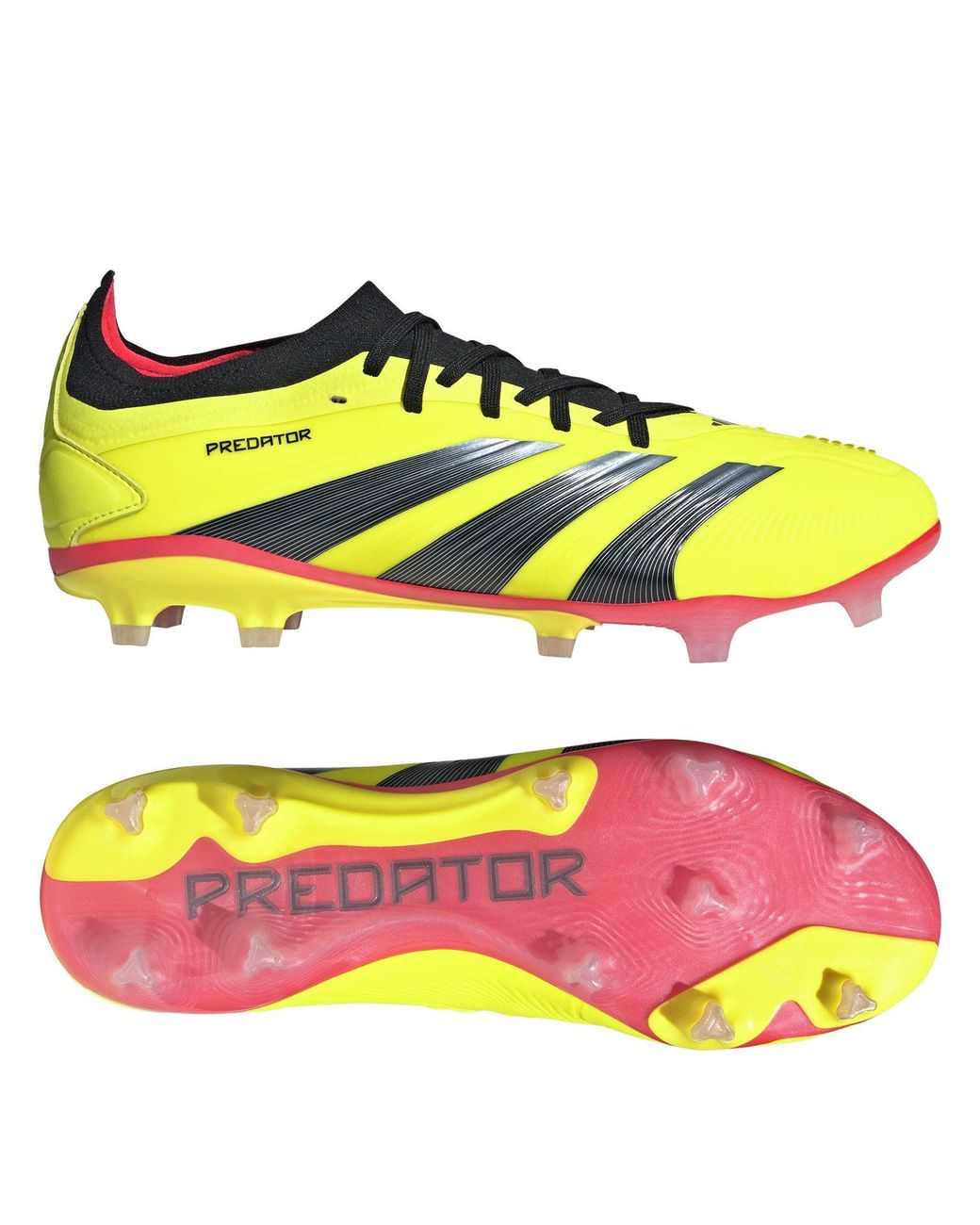 Adidas Yellow Predator 24 Pro Firm Ground Boots for men