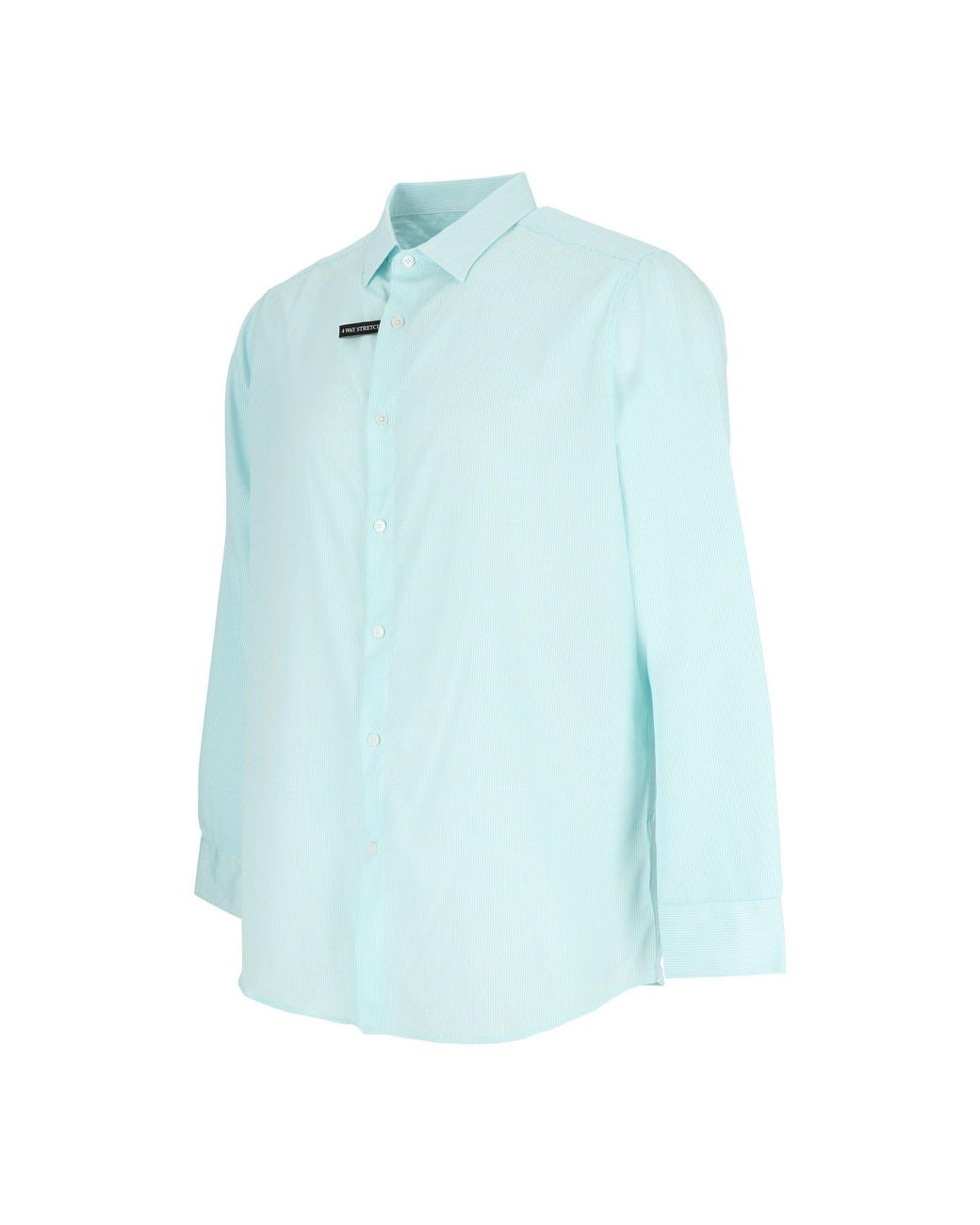 Scotch & Soda Blue And Pattern Long Sleeve Shirt Collar for men
