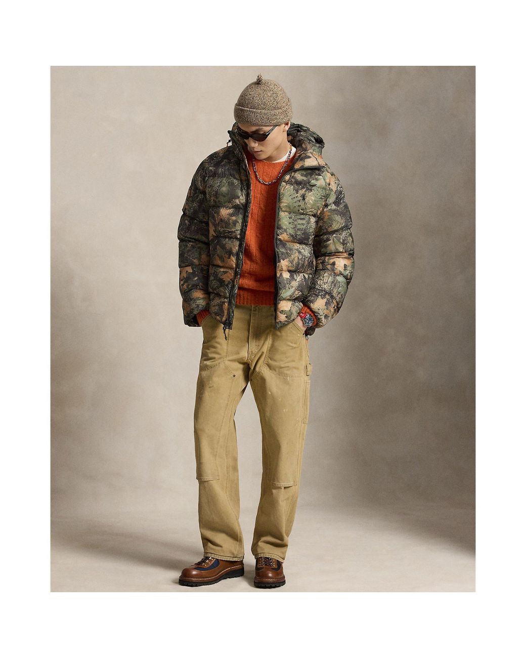 Polo Ralph Lauren Brown Polo Camo Puffer for men