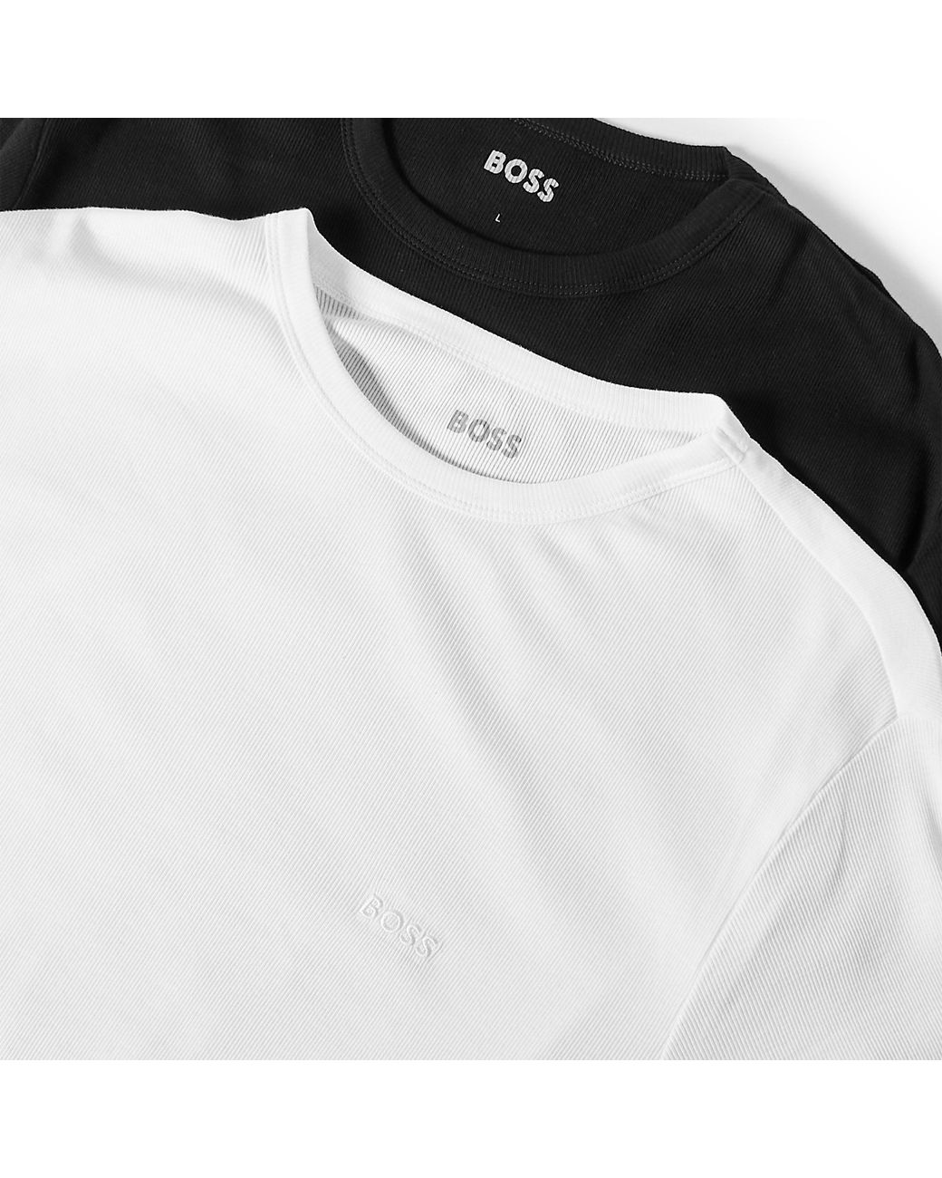 Boss Black Bodywear 2 Pack Short Sleeve T-Shirts With Logo Detail for men