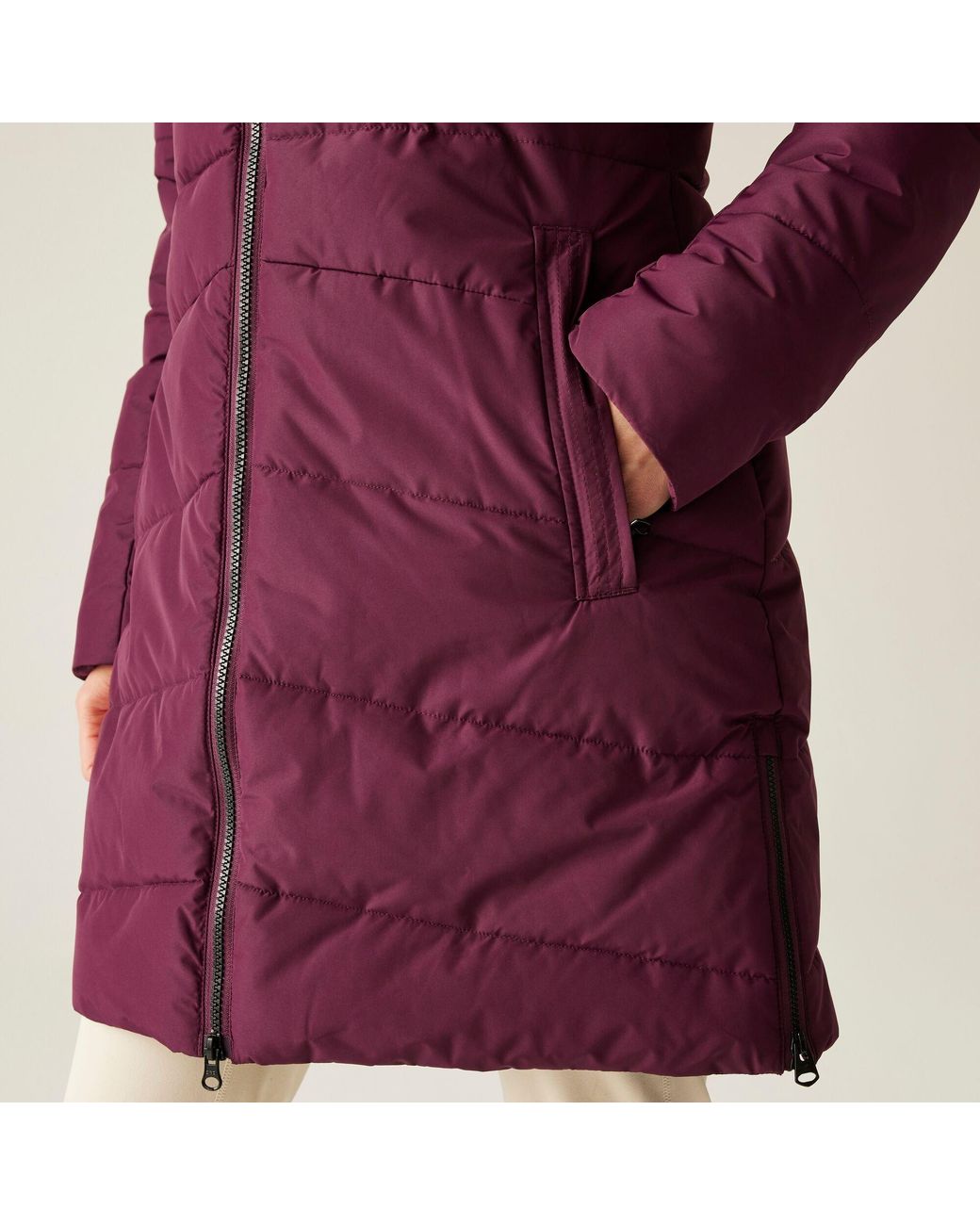 Dare 2b Purple Striking V Ared 15/15 High Warmth Padding Swarovski Crystal Insulated Waterproof Jacket