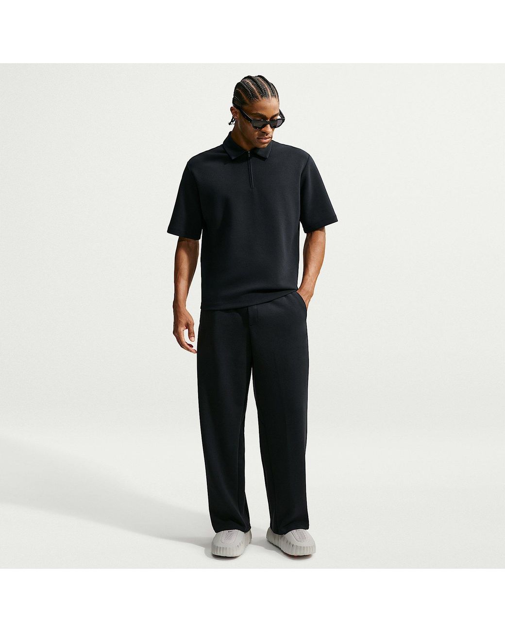 Nike Black 24.7 Dri-Fit Performance Tracksuit Bottoms for men