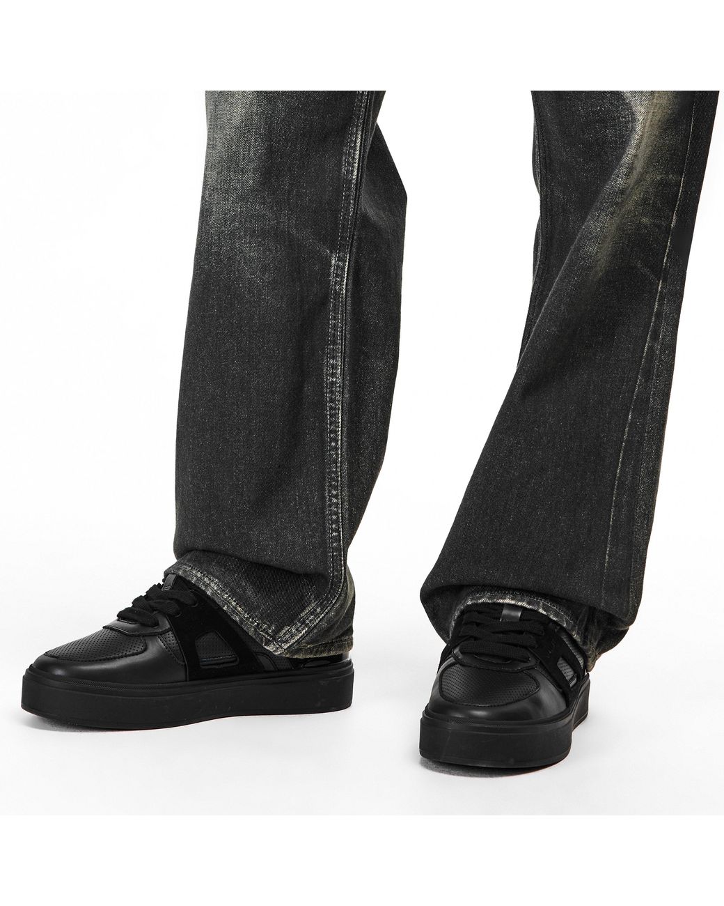 Mallet Black Fenchurch Chunky Trainers for men