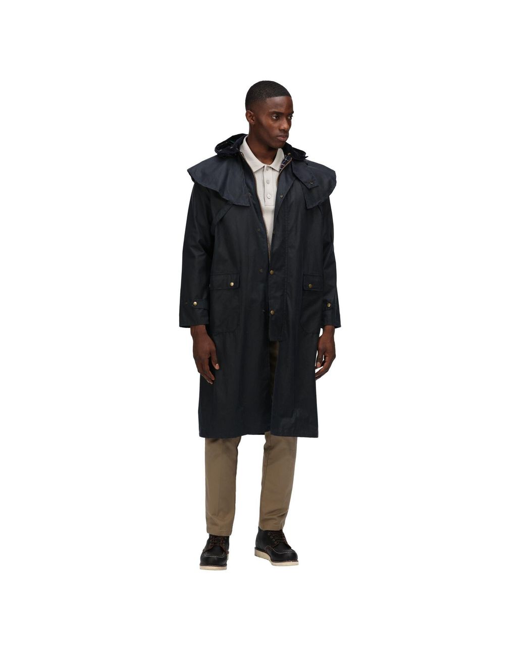 Regatta Black Cranbrook Wax Cotton Riding Quilted Jacket for men